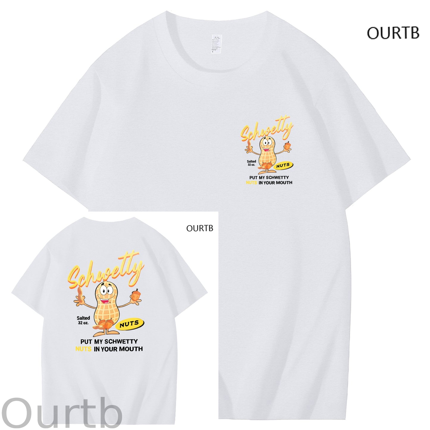 Schwetty Put My Schwetty Nuts In Your Mouth Art Pattern Print T-Shirt