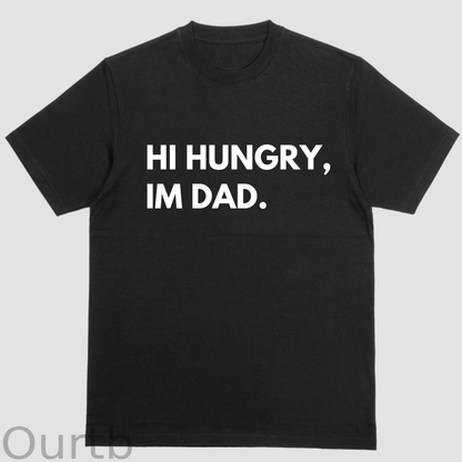 Short sleeve shirt, HI HUNGRY IM DAD