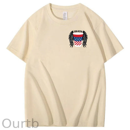 Put A Boot In Your Ass Pattern 100&Cotton Print T-Shirt