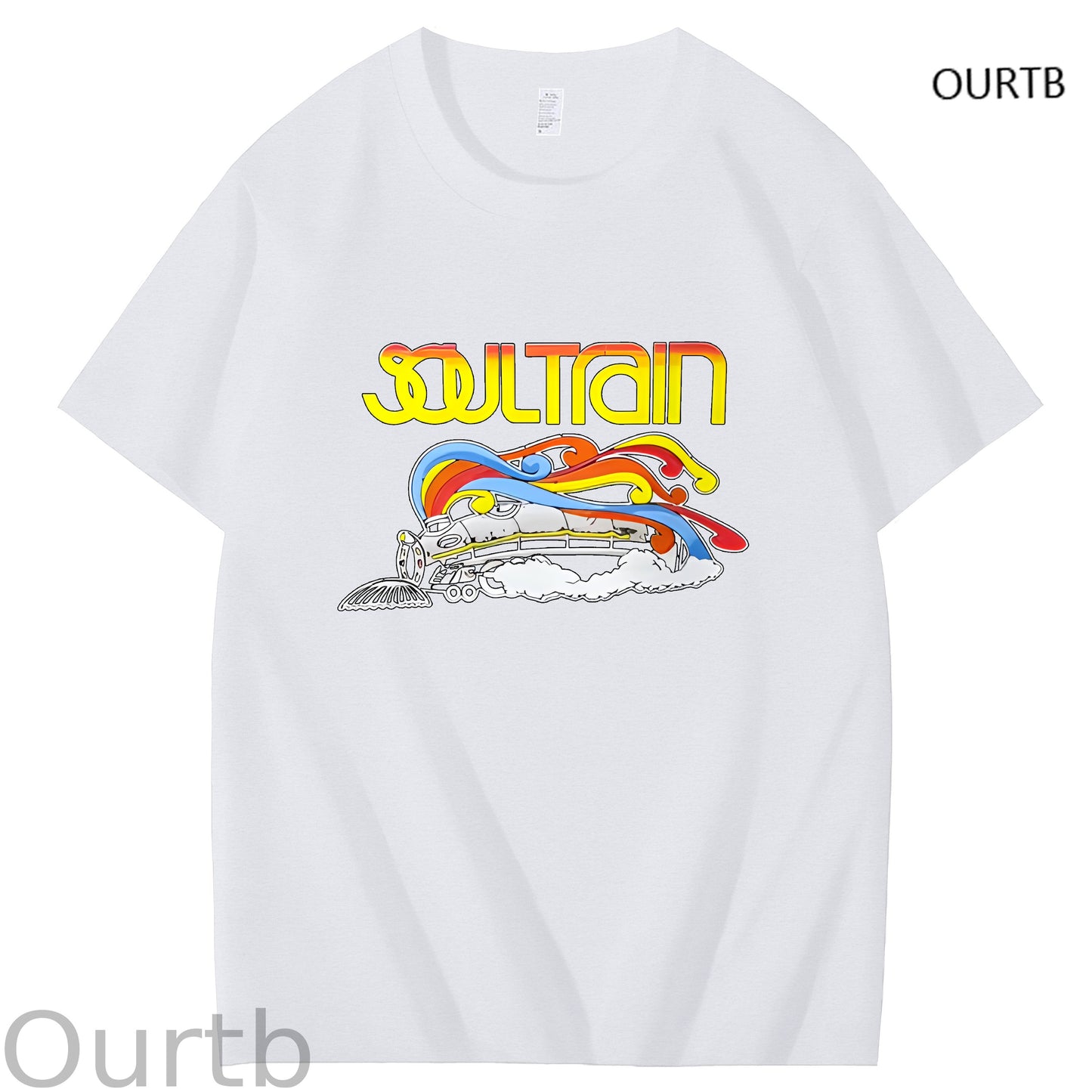 Soul Train Rock Funny Adult Art Pattern Print T-Shirt