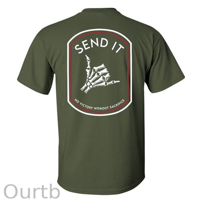 Send It Skull Printed Men's T-shirt