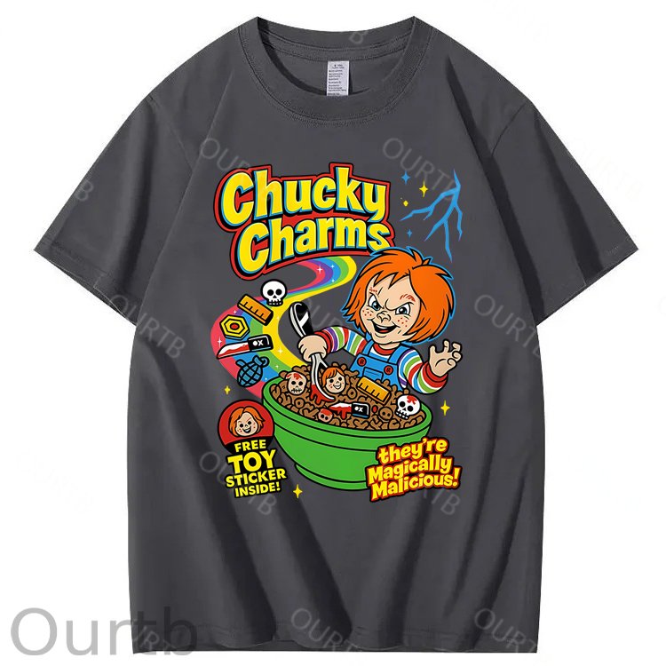 Chucky Charms Halloween 100% Cotton T-Shirt