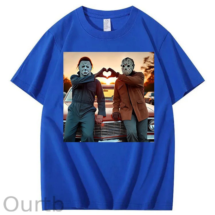 Vintage Retro Heart Hands Halloween 100% Cotton T-Shirt