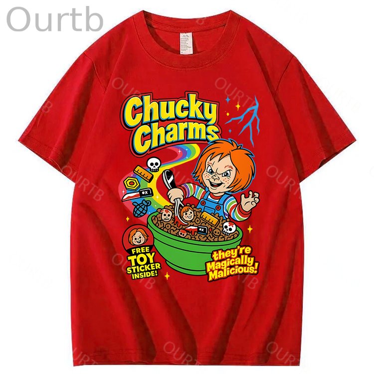 Chucky Charms Halloween 100% Cotton T-Shirt