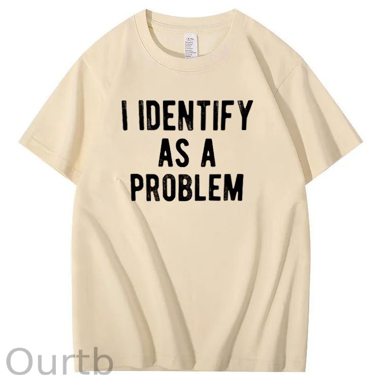 I Identify As A Problem Pattern100% Cotton T-Shirt