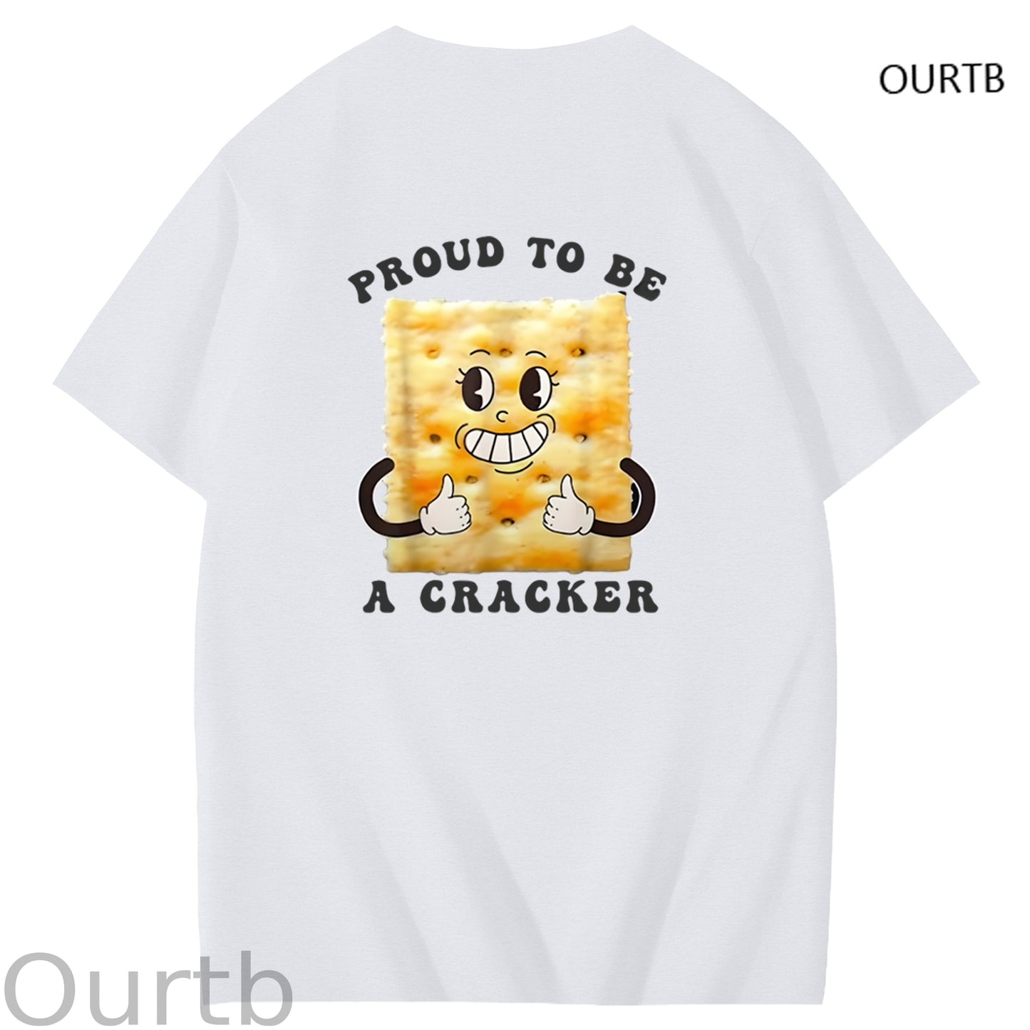 Proud To Be A Cracker Funny Adult Art Pattern Print T-Shirt