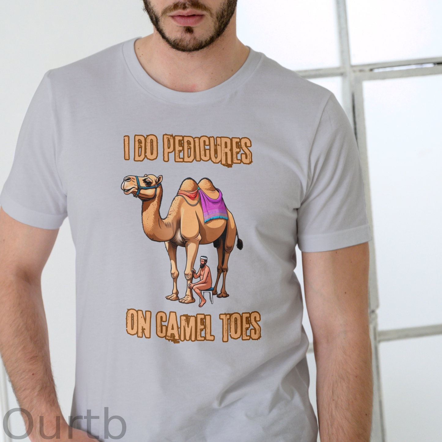 I Do Pedicures On Camel Tops Art Pattern Print T-Shirt