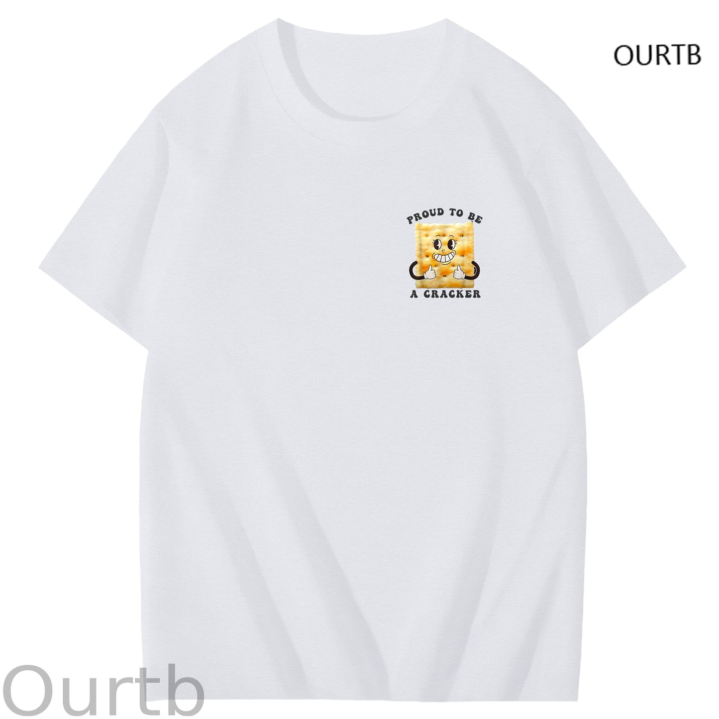 Proud To Be A Cracker Funny Adult Art Pattern Print T-Shirt