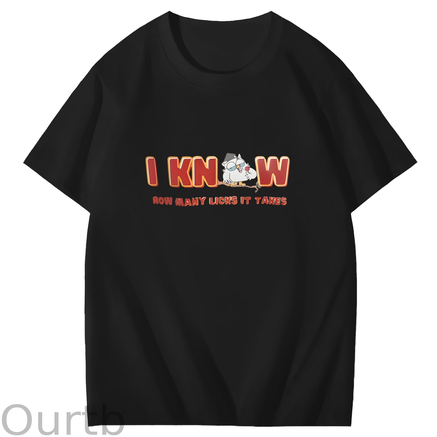 I Knew How Many Licks It Takes Art Pattern Print T-Shirt