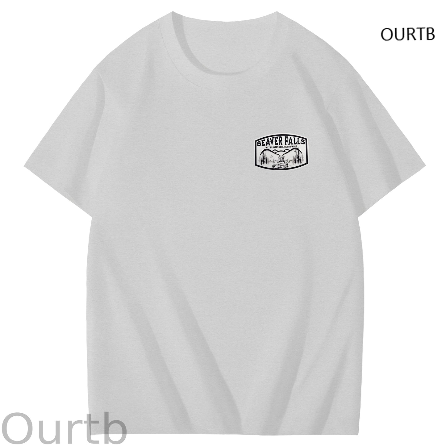 Beaver Falls No Place I'd Rather Come Funny Adoult Art Pattern Print T-Shirt