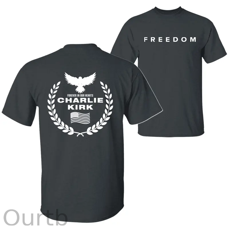 Freedom Foever Our Hearts Pattern100% Cotton T-Shirt