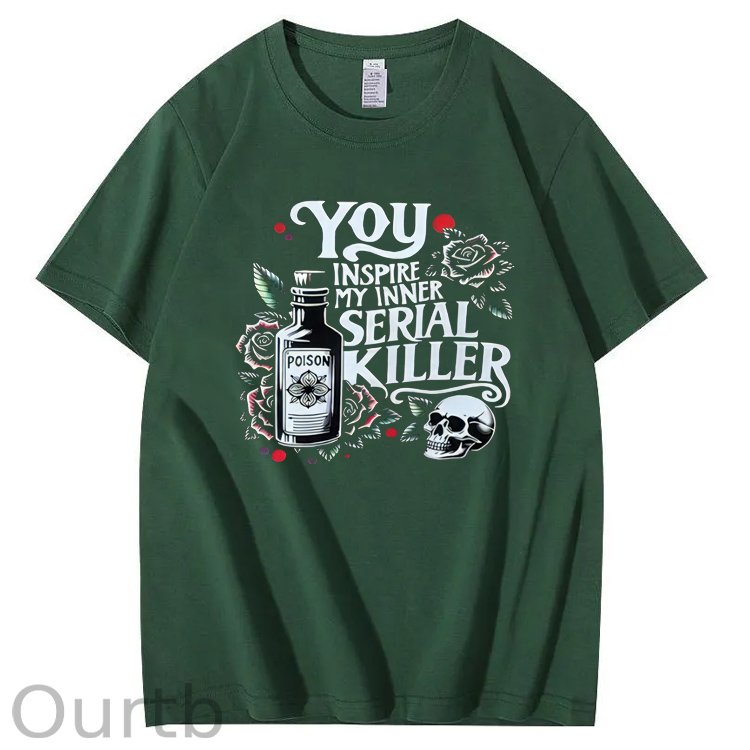 You Inspire My Inner Special Killer Pattern  Print 100%Cotton T-Shirt