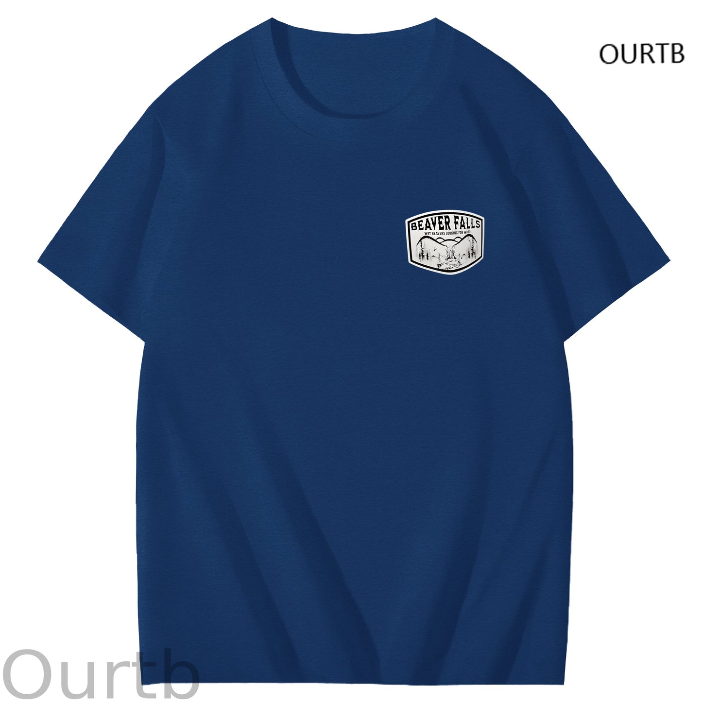 Beaver Falls No Place I'd Rather Come Funny Adoult Art Pattern Print T-Shirt
