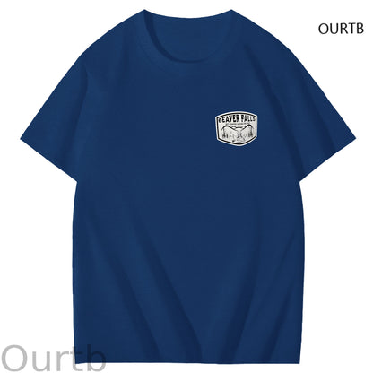 Beaver Falls No Place I'd Rather Come Funny Adoult Art Pattern Print T-Shirt