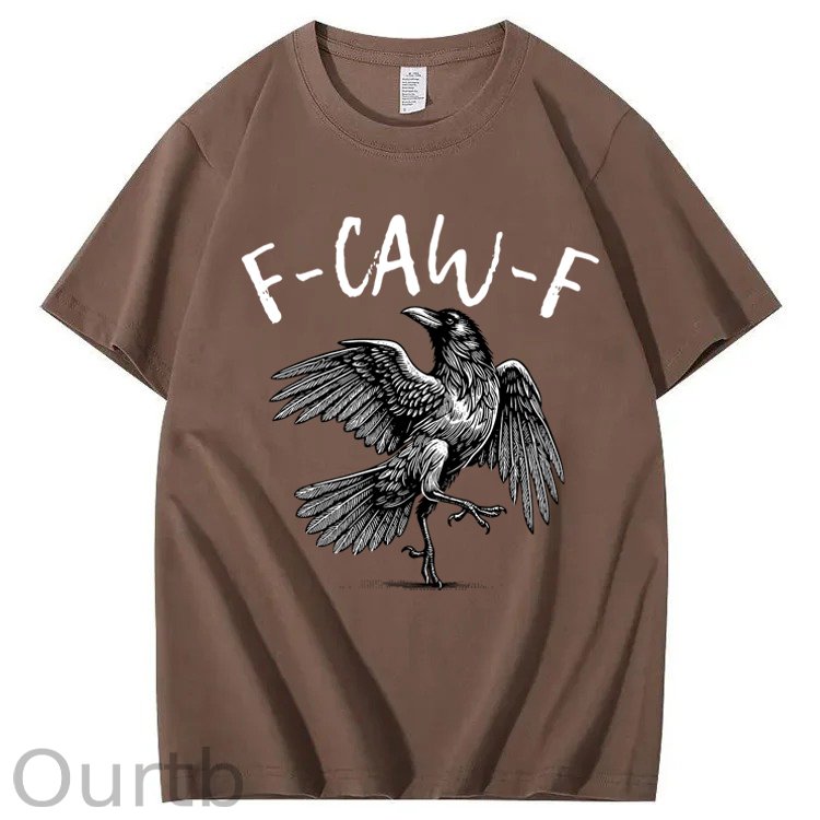 F-Caw-F Crow Raven 100% Cotton T-Shirt