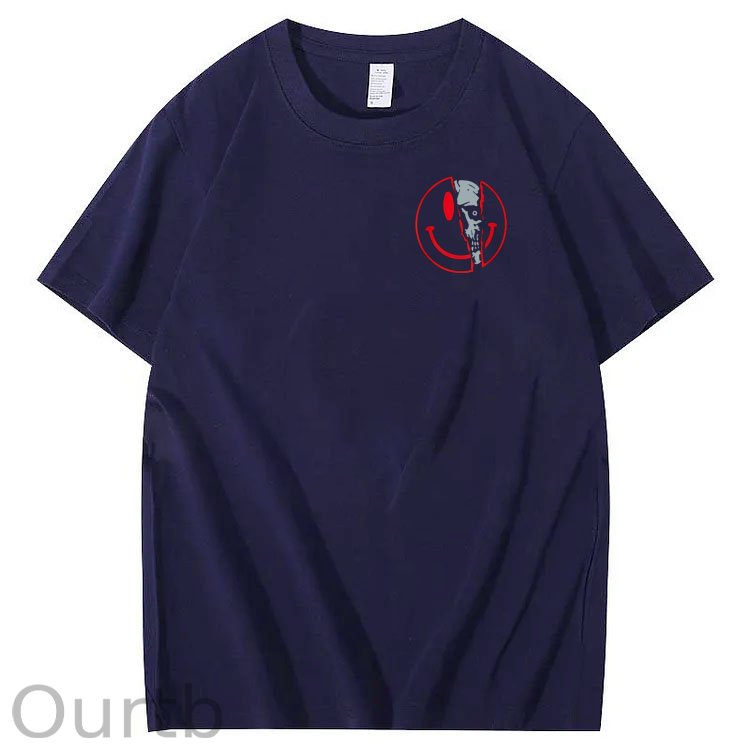 I'm Broken Skull Smile Pattern 100% Cotton T-Shirt