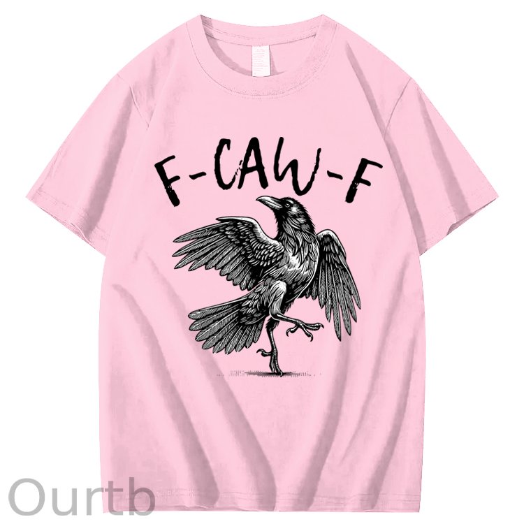 F-Caw-F Crow Raven 100% Cotton T-Shirt