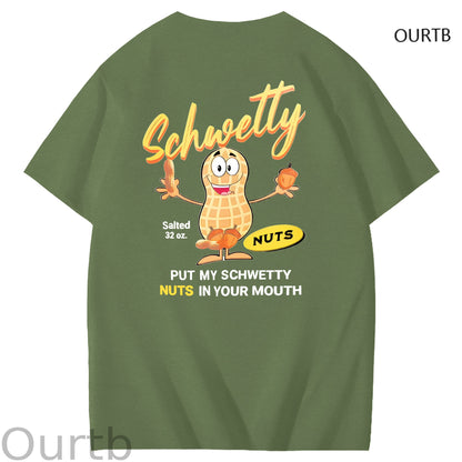Schwetty Put My Schwetty Nuts In Your Mouth Art Pattern Print T-Shirt