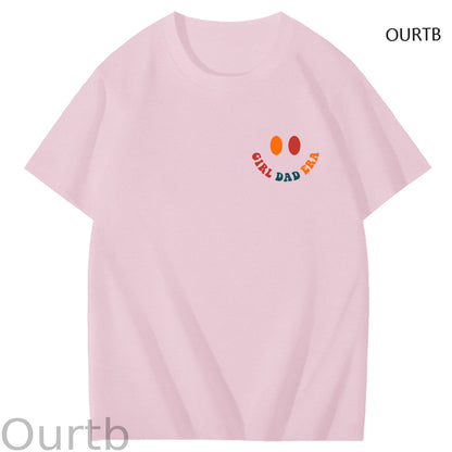 TS Fans In My Girl Dad Era Funny Art Pattern Print T-Shirt