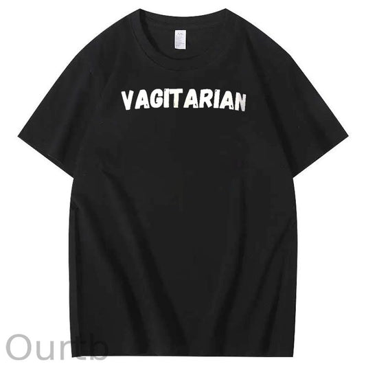Vagitarian Pattern Print Crew Neck T-Shirt