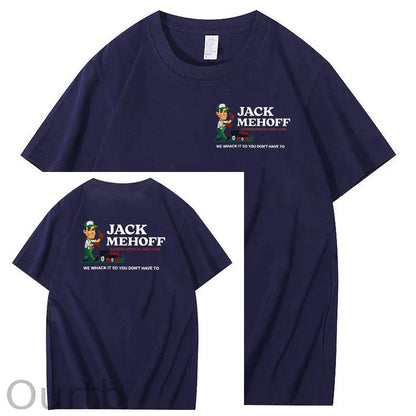 We Whack It So You Don't Have To  Pattern  Print 100%Cotton T-Shirt