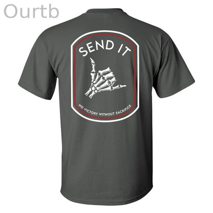 Send It Skull Printed Men's T-shirt