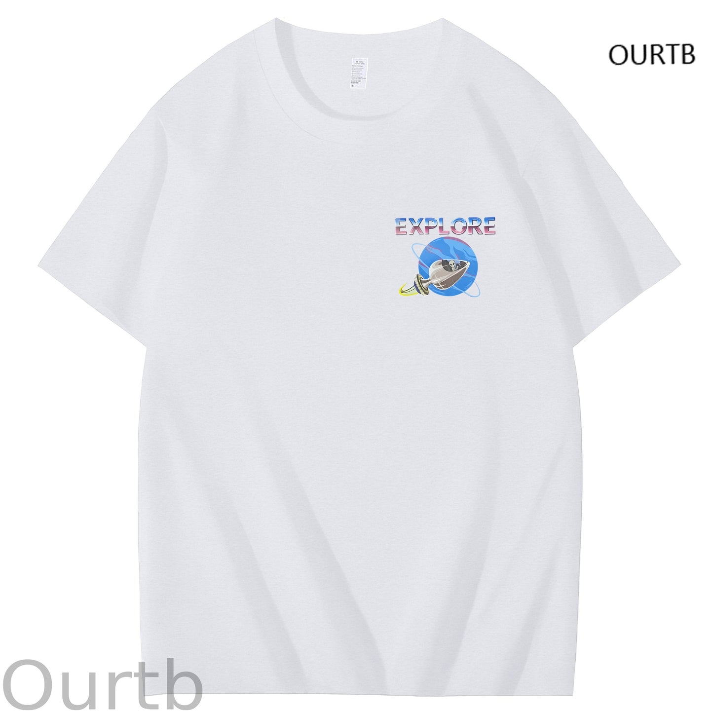 Explore Uranus Funny Adult Art Pattern Print T-Shirt