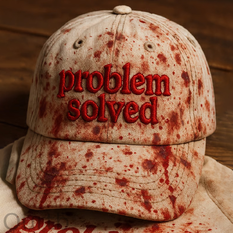 Halloween Problem Solved  Embroidery Pattern Unisex Hat