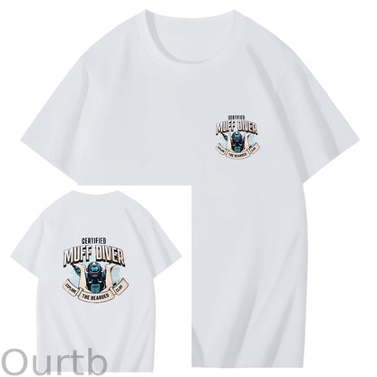 Certified Muff Diver Art Pattern Print T-Shirt