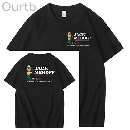 We Whack It So You Don't Have To  Pattern  Print 100%Cotton T-Shirt