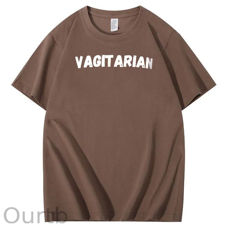 Vagitarian Pattern Print Crew Neck T-Shirt