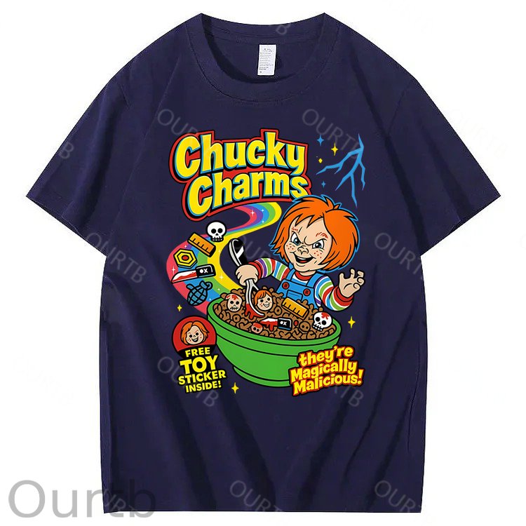 Chucky Charms Halloween 100% Cotton T-Shirt