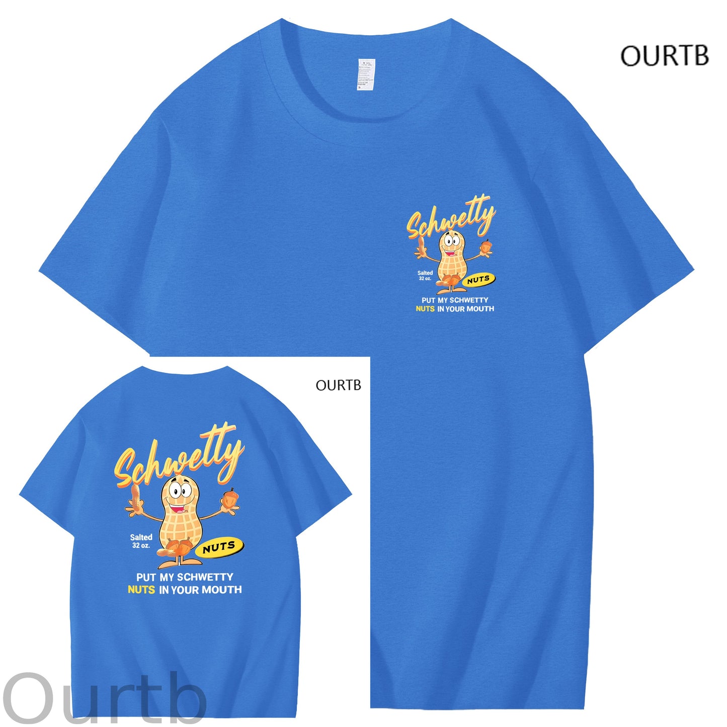 Schwetty Put My Schwetty Nuts In Your Mouth Art Pattern Print T-Shirt