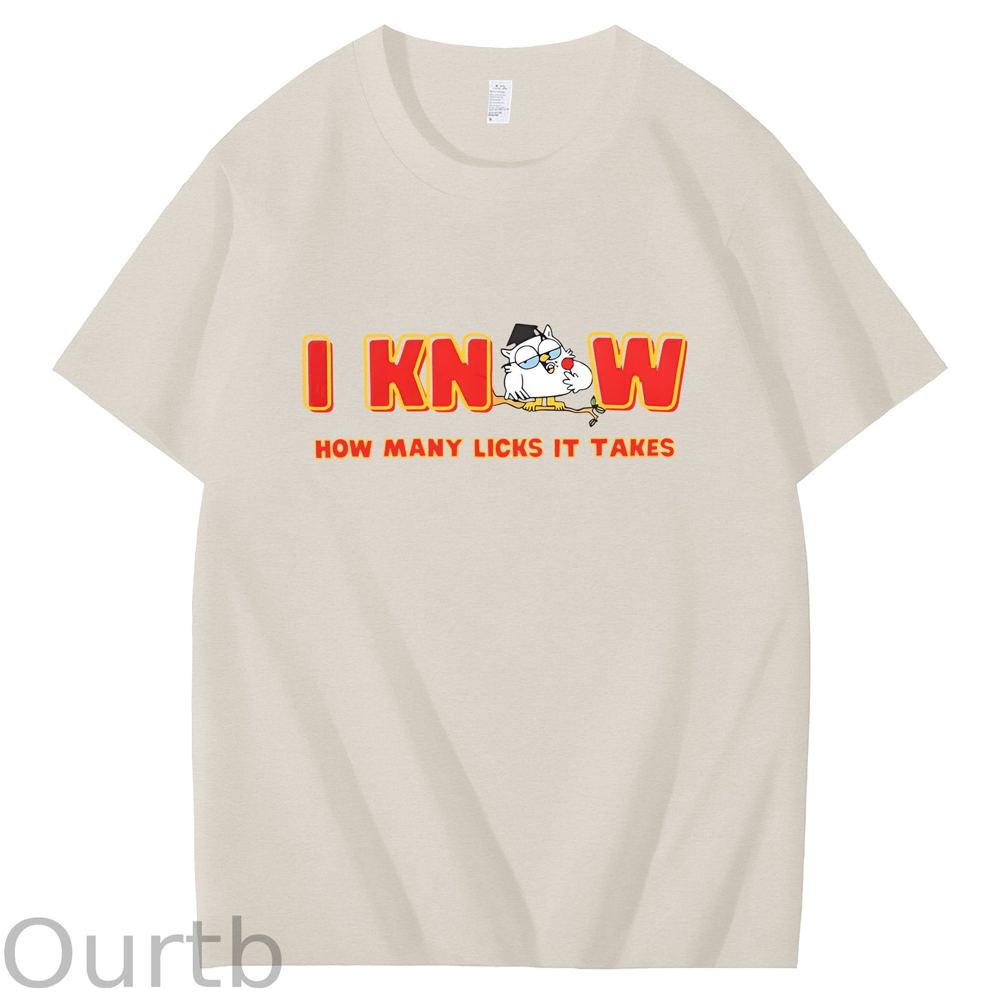 I Knew How Many Licks It Takes Art Pattern Print T-Shirt