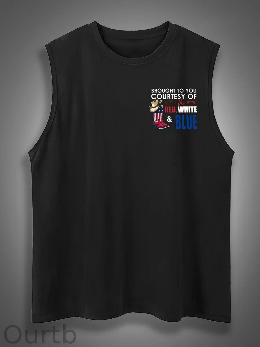 We'll Put A Boot In Your Ass Print Cotton Sleeveless Tank Tops
