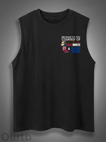 We'll Put A Boot In Your Ass Print Cotton Sleeveless Tank Tops