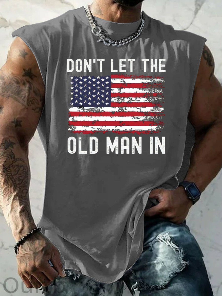 Don't Let The Old Man In  Pattern Print Vest
