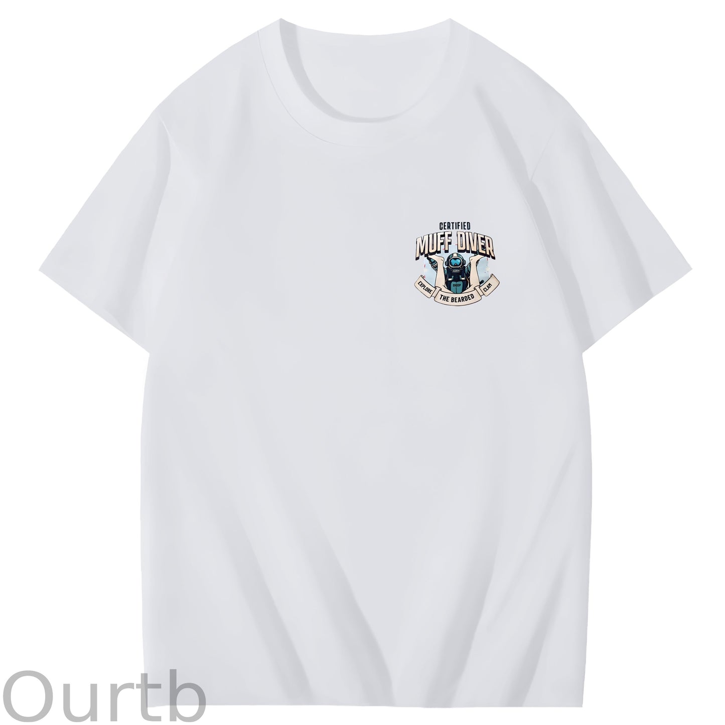 Certified Muff Diver Art Pattern Print T-Shirt