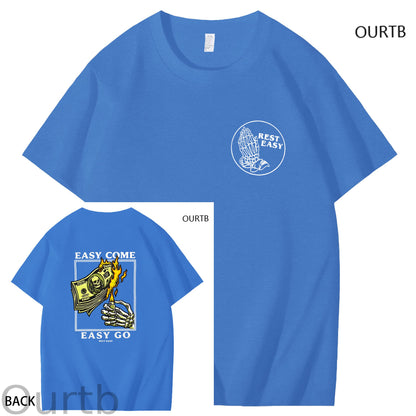 Easy Come Easy Go Art Pattern Print T-Shirt