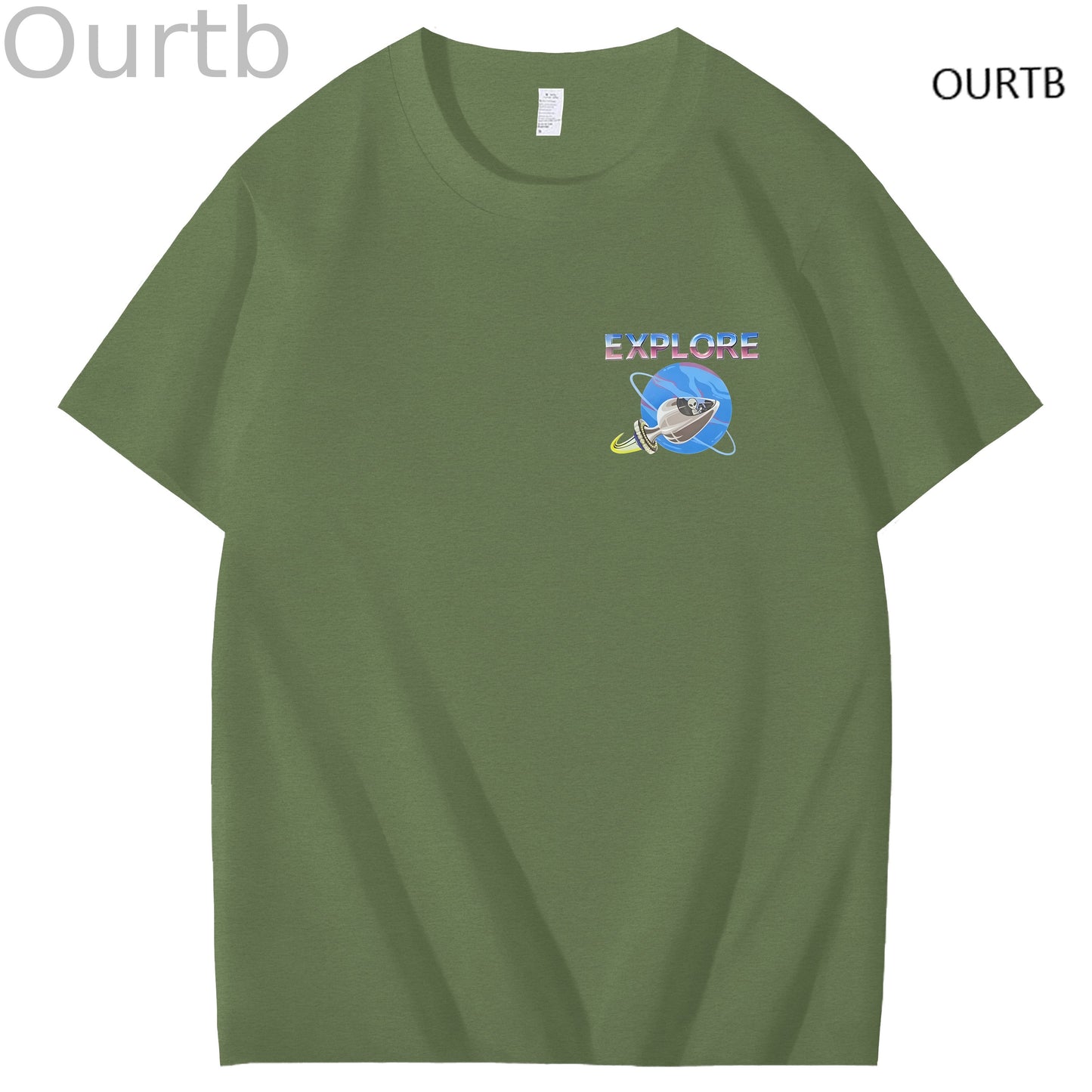 Explore Uranus Funny Adult Art Pattern Print T-Shirt