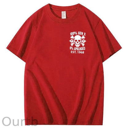 100%Gen X Pattern Print Crew Neck T-Shirt