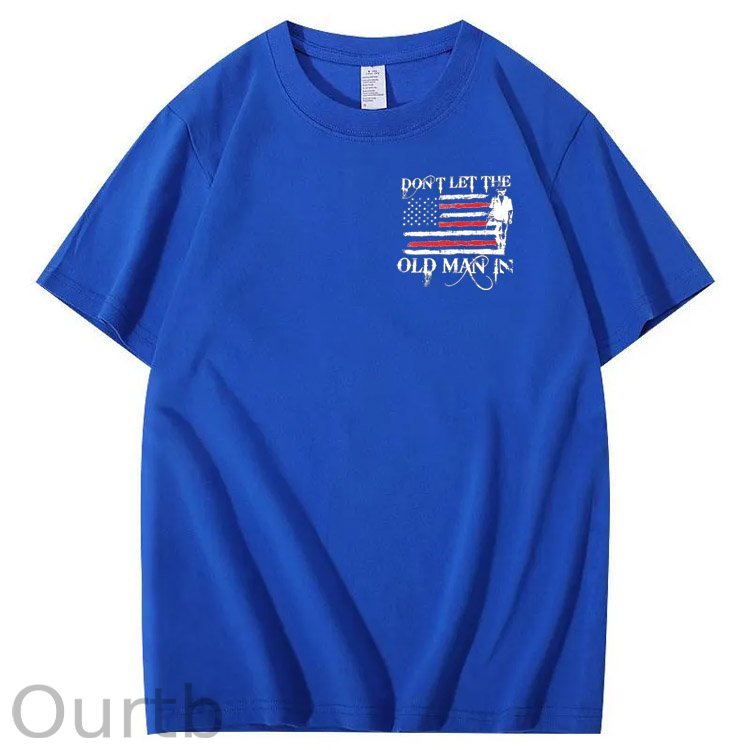 Don't Let The Old Man In Pattern 100&Cotton Print T-Shirt