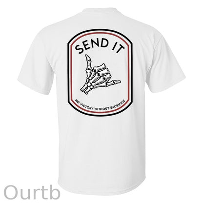 Send It Skull Printed Men's T-shirt