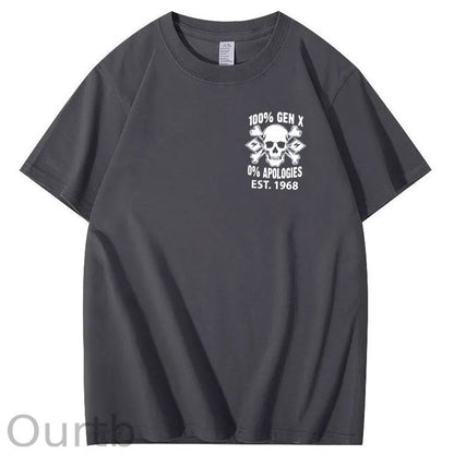 100%Gen X Pattern Print Crew Neck T-Shirt