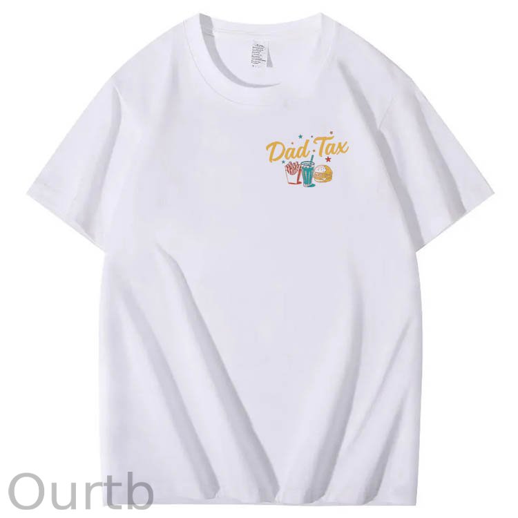 Official Dad Tax Pattern Print 100%Cotton T-Shirt