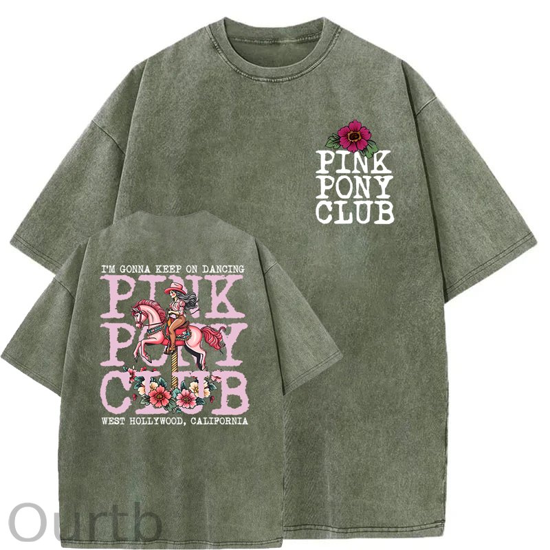 I'm Gonna Keep On Dacing Washed Cotton T-Shirt