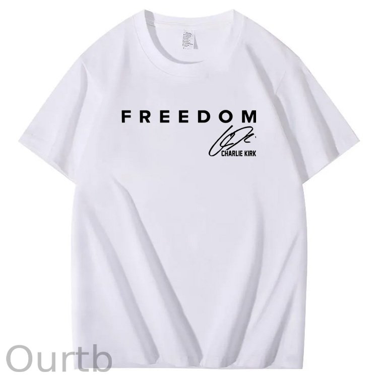 Freedom Pattern100% Cotton T-Shirt