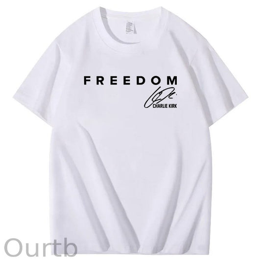 Freedom Pattern100% Cotton T-Shirt