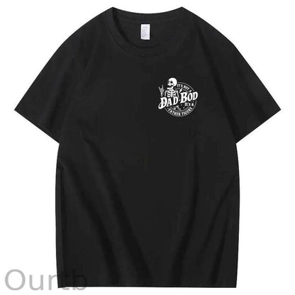 Dad Boo Pattern Print 100%Cotton T-Shirt