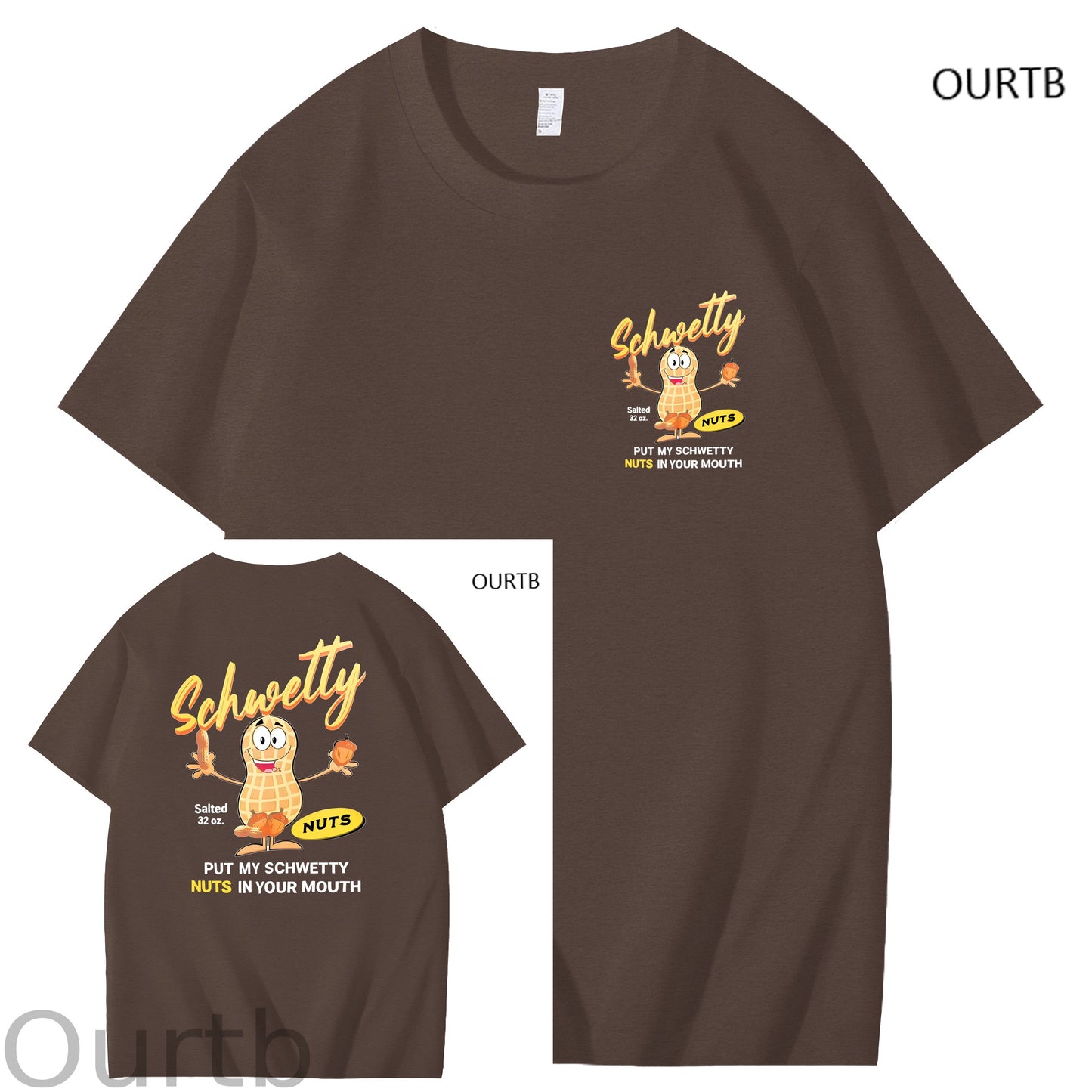 Schwetty Put My Schwetty Nuts In Your Mouth Art Pattern Print T-Shirt